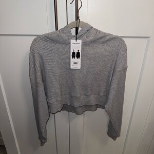 Alo Yoga Muse Hoodie in Athletic Heather Grey
